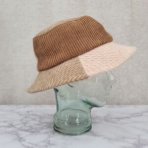 WYETH Sam Corduroy Bucket Hat Nuetrals Brown Tan Wide Wale Cords Unisex